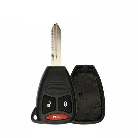 Keyless Factory UHShell: RUGGED 3 BUTTON REMOTE KEY SHELL FOR CHRYSLER JEEP DODGE KOBDT04A - BIG BUT RHS-CHY-082